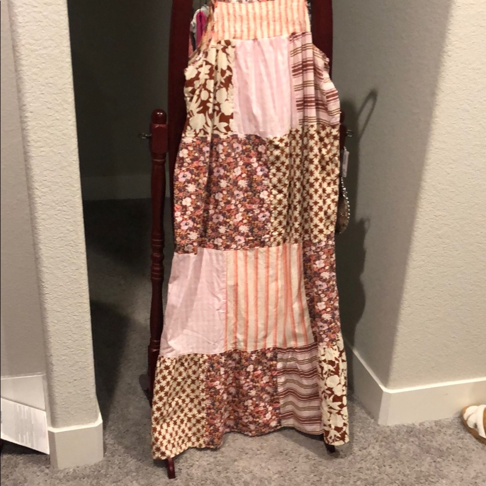 Floral Patchwork Maxi Skirt